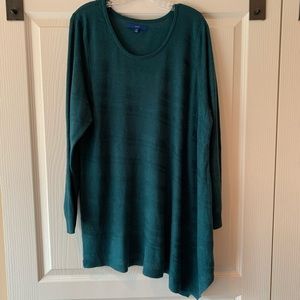 Apt 9 Tunic Length Diagonal Hem Sweater NWOT